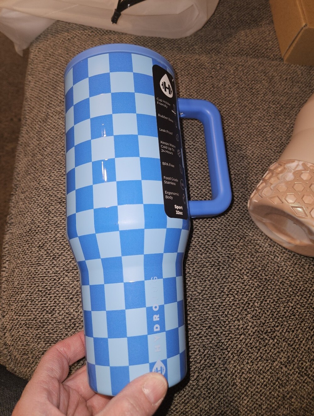 Hydrojug Cobalt Checkers 32oz